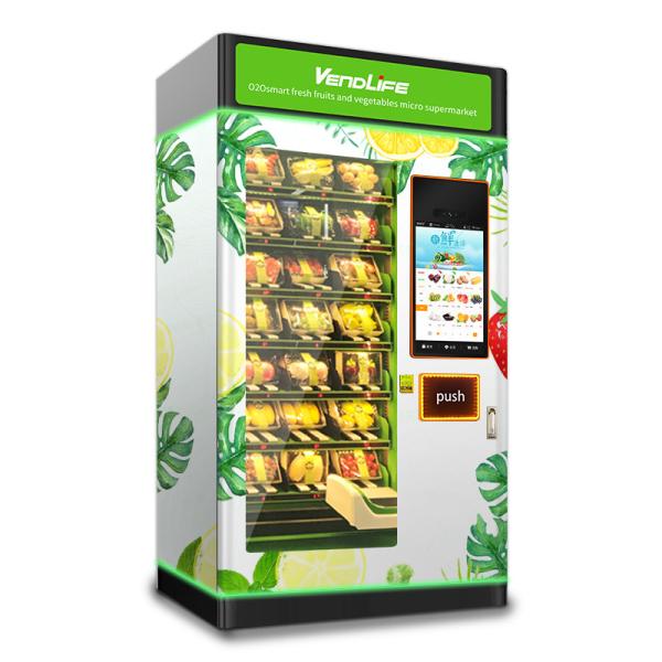 máquina de venda automática saudável do alimento 24h, entalhes da máquina 28 do distribuidor do queque