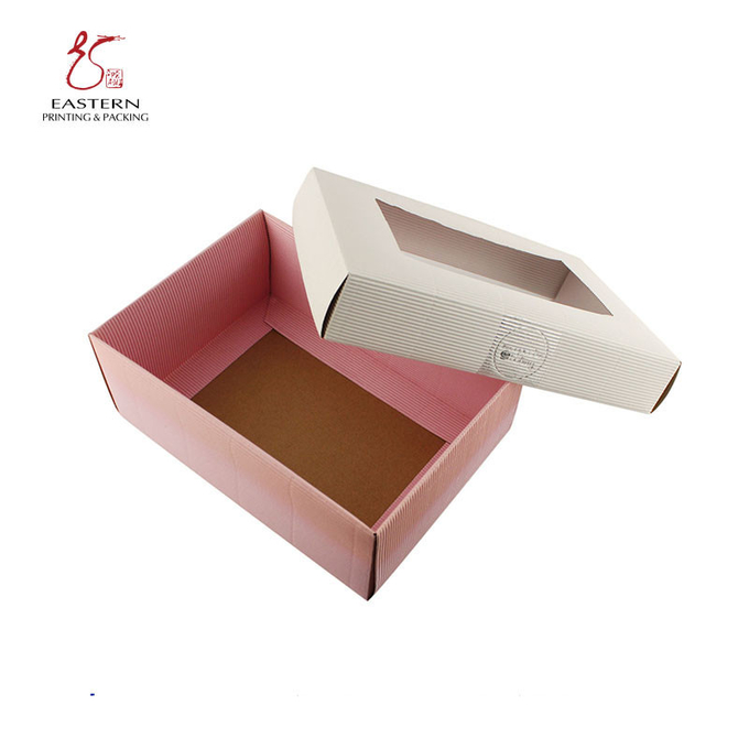 Логотип напечатал бумагу Kraft гофрированное Shoebox для ботинок спорт