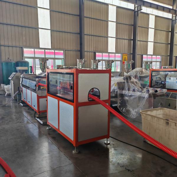 Long-lasting Pe Pipe HDPE Carbon Spiral Pipe Machine Plastic Conduit Production Line