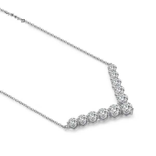 18k ouro Moissanite Diamante Sorriso colar pendente para dar presente