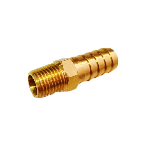 Male 1/2 Inch NPT X 1/2 Brass Tube Fitting Brass Hose Barb