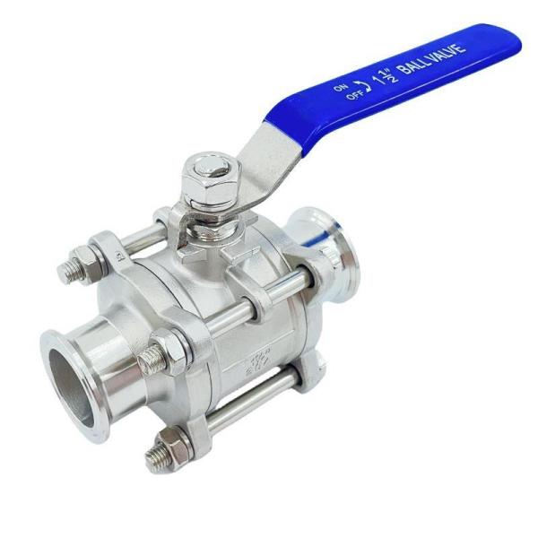 ISO9001 Standard 3PC Clamp Stainless Steel Floating Ball Valve 1000wog Manufacturers