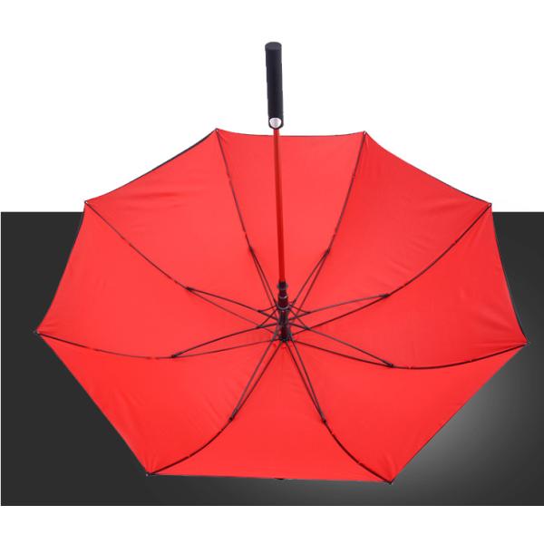Minimanist Design Style Auto Open 30 Inch Windproof Pongee Golf Umbrella with Print Logo