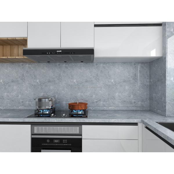80cm largeur autocollant en marbre anti-huile papier peinture de cuisine imperméable à l'eau design moderne PVC autocollant de cuisine Backsplash
