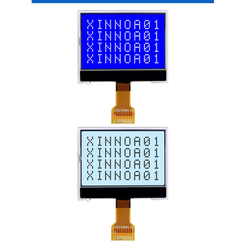 COG12864-21 Gray Film Industrial Control Fstn Material Lightweight Small 49X39.6Mm ST7567 Controller