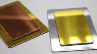 4mm anodizados 5086 folha composta de alumínio do ouro 1570mm do painel do espelho