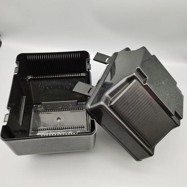 8 Inch Black Wafer Shipping Box 25 Slots ESD PP Material Eco Friendly Widely Used In Semiconductor Field
