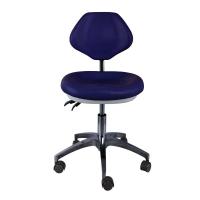 Clinique dentaire Docteur assistant Tabouret en cuir Pu Siège confortable Couleur bleue Tabouret dentaire