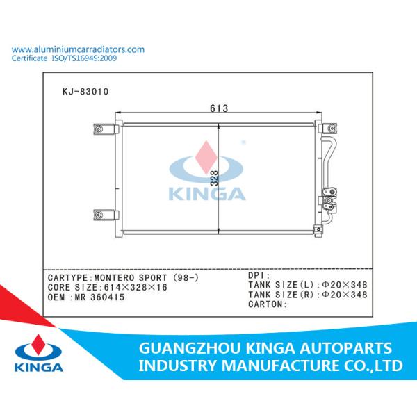 Mitsubishi AC Nissan Condenser for Montero Sport（98-）Parallel Flow 13