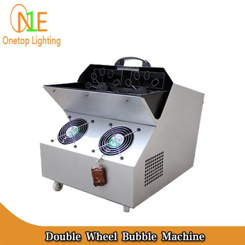 300W Double Wheel Bubble Machine 4.8L / h Bubble Making Machine DJ Light manufacturer