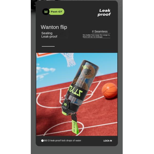 Lightweight 700ml 900ml Space Men And Women Sports Large Workout Water Bottle With Straw Outdoor Rock Climbing Water Bottle Easy To Carrry