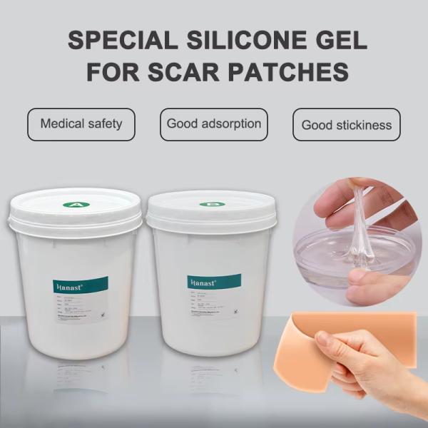 ODM Waterproof Squishy Silicone Gel Rubber Raw Material For Scar Management