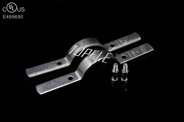 Grampos de tubos de aço galvanizados para suspensão de estruturas de aço, tipo TPRC