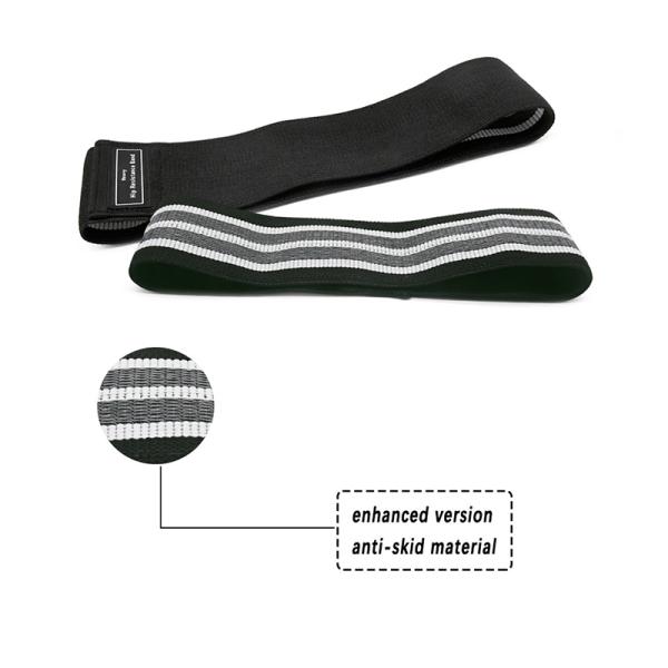 38cm 45lbs Workout Fabric Resistance Bands 15 Inch Anti Skid