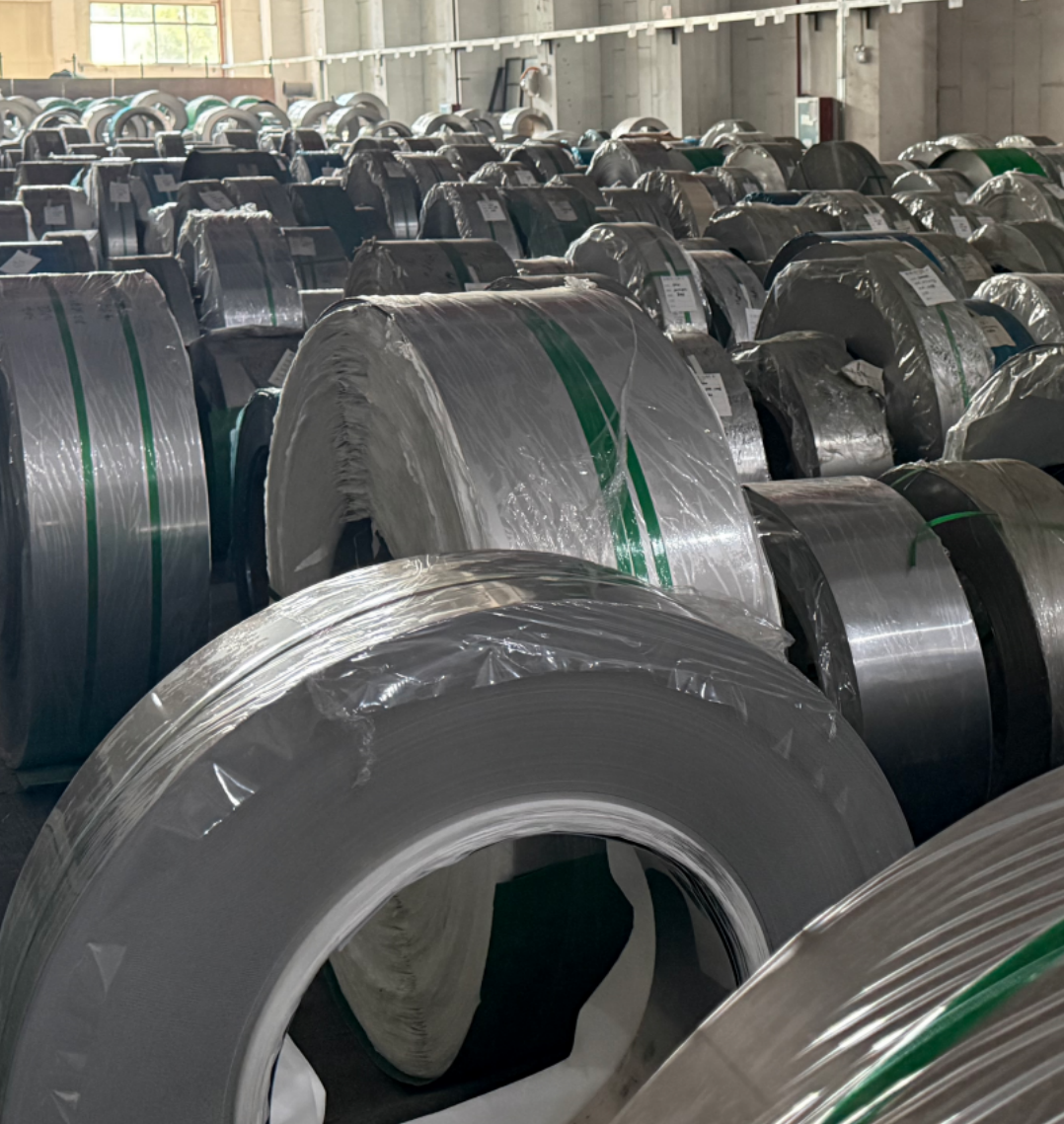 510mm 550mm 595mm Corrosion Resistant SS201 Stainless Steel Strip Coil with Customized Width for Kitchen and Construction