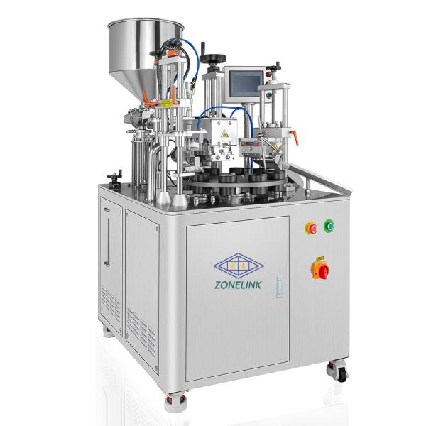 New design soft cosmetics packaging filling sealing machine for metal tube
