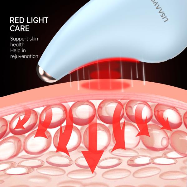 Red Light Facial Massager with Heat, Vibration & Skin Rejuvenation Technology