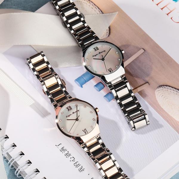 2021 36mm Manufacturer Supplier Amazon Ladies Quartz Watch With Cheap Stainless Steel Case Back 30m Water Resistance