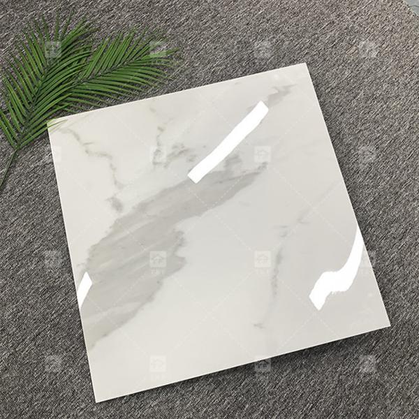 600x600mm High Glossy Polished Glazed Tile For Floor Standard White Marble Porcelain Tiles