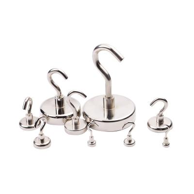 Nickel Coated Industrial Strength Magnetic Hooks Custom Made Antirust