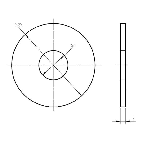DIN9021 плоские 304 316 M5 к шайбам нержавеющей стали M90 M6