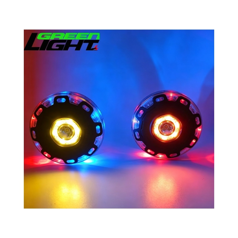 GL-WF03 Rechargeable RGB LED Emergency Warning Light Magnetic Road Flare with White Work Light
