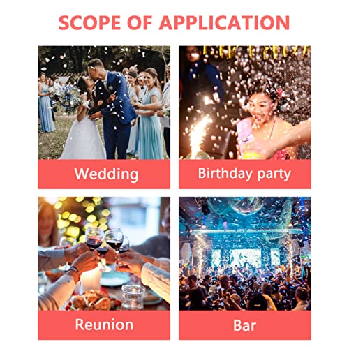 Gun Shape Autoinflation Inflatable Confetti Gun for Green Year Wedding Birthday Party