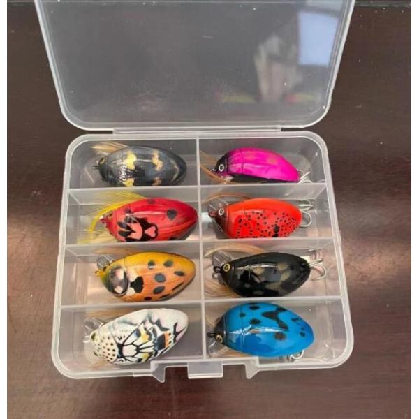 Floating Small Minnow Bait Crank Beetle 8 Colors 3.8cm / 4.1g