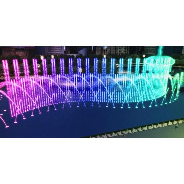 3D цифровой музыкальный фонтан воды соприкосновение высокий спрей