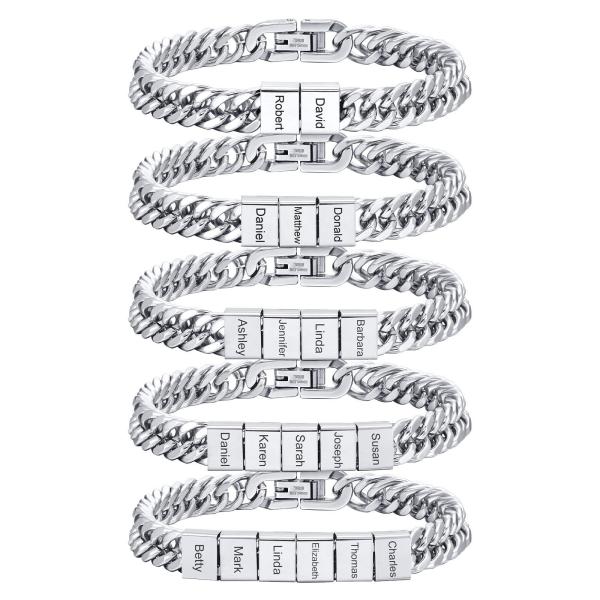 En stock 19cm et 23cm Bracelet en acier inoxydable Bracelets pour hommes avec expédition rapide