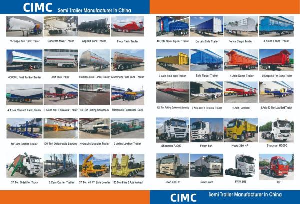 CIMC 2/3 Axles Single-bin High Quality Steel V Type 40-60T Dry Fly Ash Powder Cement Tanker Truck