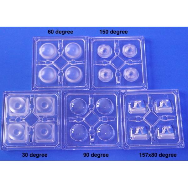 4 PC óptica encajonada del grado de la alta de la bahía del LED de la luz tienda 5730/5050 SMD de la lente 90X90M M