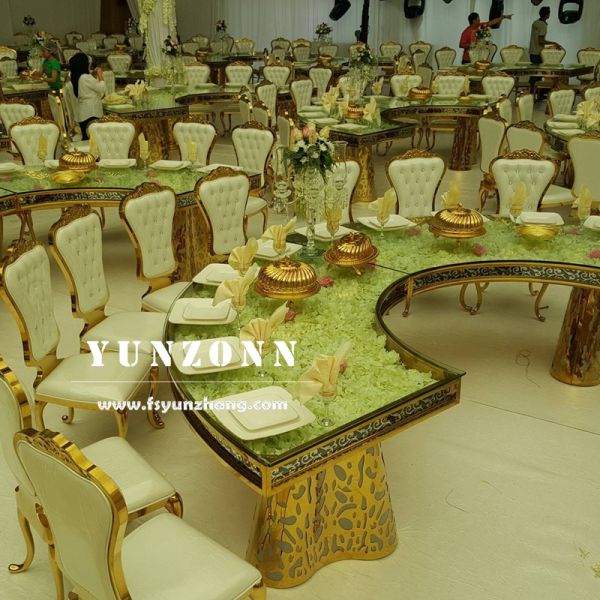 Luxury Romantic Stainless Steel Wedding Chair for Banquets and Royal Princess Events for Living Room Apartment or Villa