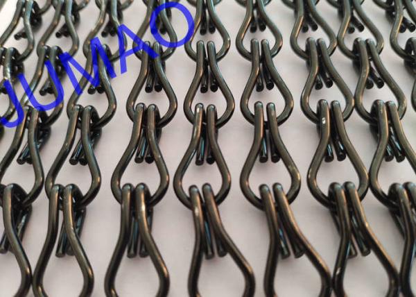 Fly Screen Decorative Metal Curtains Ventilation With Different Colors