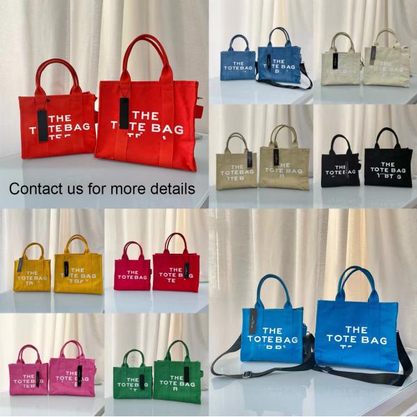 Open Closure Large Capacity Luxury Shoulder Canvas Messenger Handbags Tote Bag for Women in 11 Colors