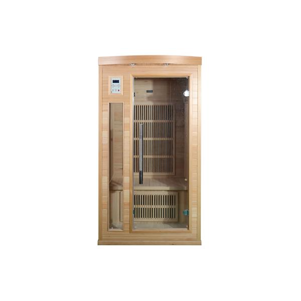 Indoor Hemlock Wooden Far Infrared Sauna Room For 1 Person