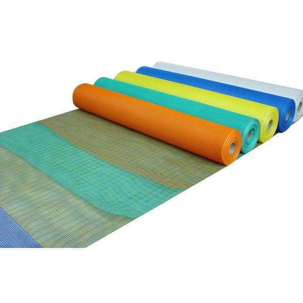 Orange Fiberglass Mesh Fabric Chemical Stability For Wall Reinforcement