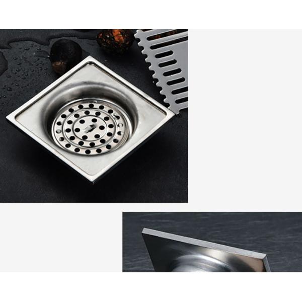 4 Inch Square Wet Room Shower Drain For Bathroom Swimming Pool