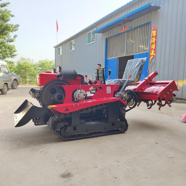 Agricultural Farm Machinery Crawler Tiller Rotary Lawn Tractor with and Disel Engine Type