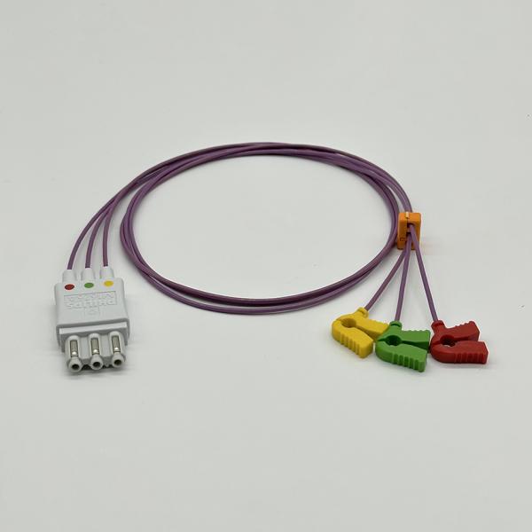 Seti de cable de ECG neonatal sin blindaje 3 Miniclip de plomo IEC 0.7m M1626A 989803144951