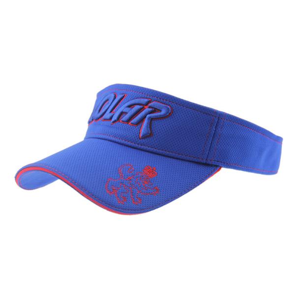 Adult Polymesh Sun Visor Women'S Hats Custom Puff Embroidery Logo