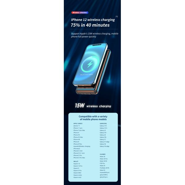 New Products Wireless Charger Power Bank 20000mah Fast Charging Power Banks