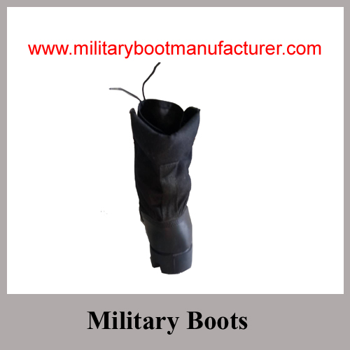 Wholesale China Made Split Leather Army Jungle DMS Boot with Panama Sole