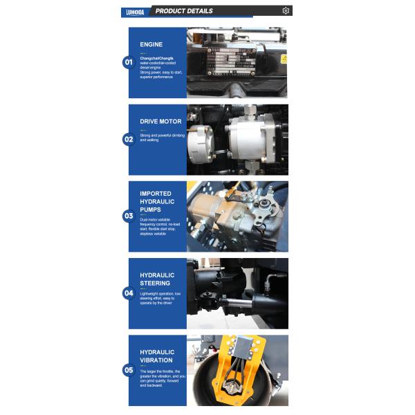 Hot Sale Double Drum Roller Mini Road Roller Compactor 3.5ton Mini Road Roller Compactor