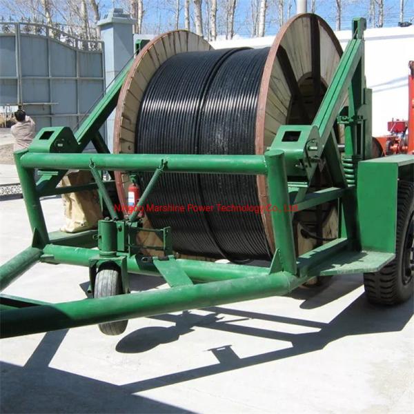 Mechanical Wire Spool Cable Drum Trailer For Hauling Pulling Lifting