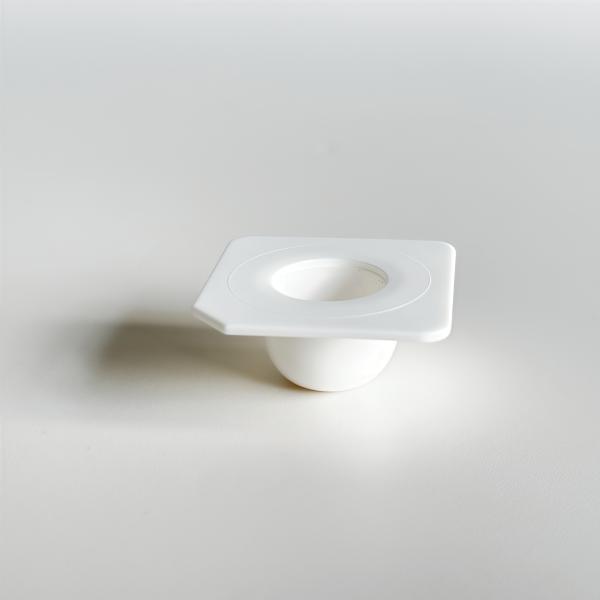Disposable 2.5ml Plastic PP Cup with Aluminum Foil Lid for Cosmetic Use in 36.5*36.5*1.7mm Diameter