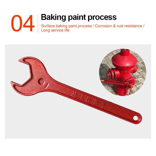 The Manufacturer Produces Thickened and Strengthened Cast Iron Fire Wrenches.