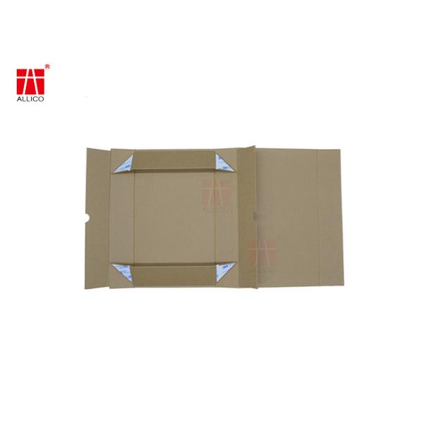 пятно коробки 1-4C Kraft бумажное складное упаковывая УЛЬТРАФИОЛЕТОВОЕ с лентой