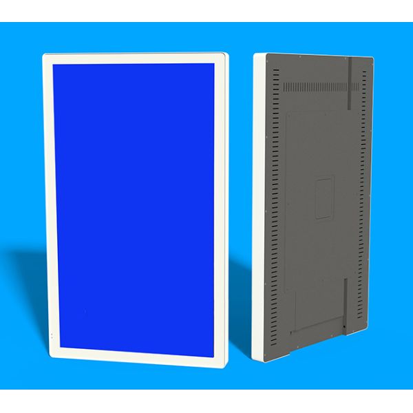 32 inch hospital consultation room entrance split screen call queue system standalone led digital signage