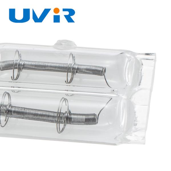 White Coated Twin Tube Infrared Heating Lamp 450W 115V 11x23mm